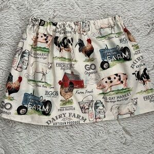 New Handmade Toddler Life on Farm Skirt